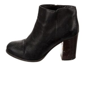 Prada Black Ankle Boots with Block Heel